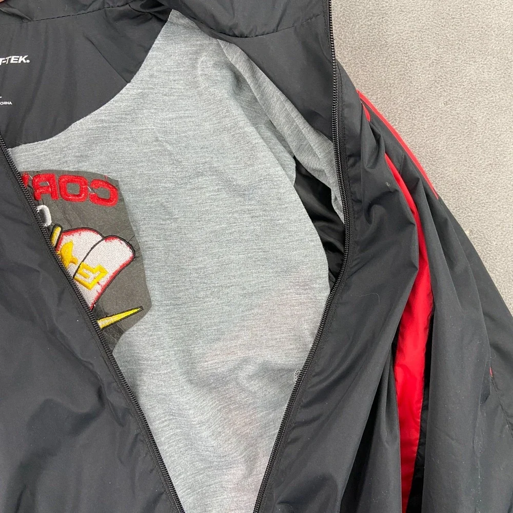 Sport Tek Corvette Club‎ Of Utah Jacket Mens XL Black Logo Brandon Full Zip